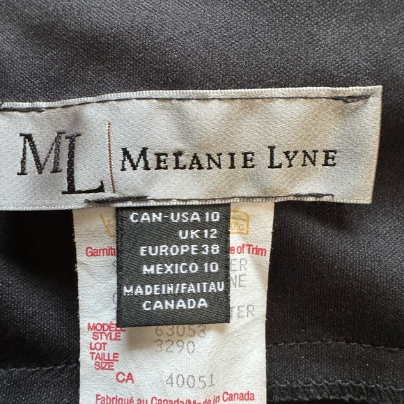 Black Dress Melanie Lynn Size 10 - Picture 2 of 7